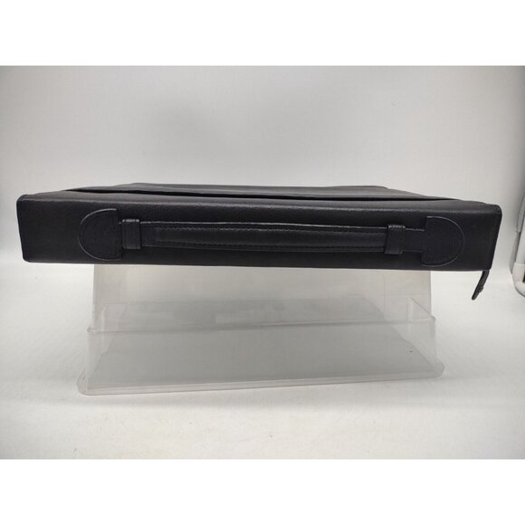 DESIGN A DAY Leather Planner 3 Ring Classic Black Napa Leather *SEE PHOTOS - Picture 14 of 14